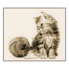 DIY Counted cross stitch kit Kitten 29 x 26 cm / 11.6