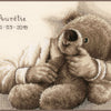 DIY Counted cross stitch kit Teddy bear 25 x 20 cm / 10" x 8"