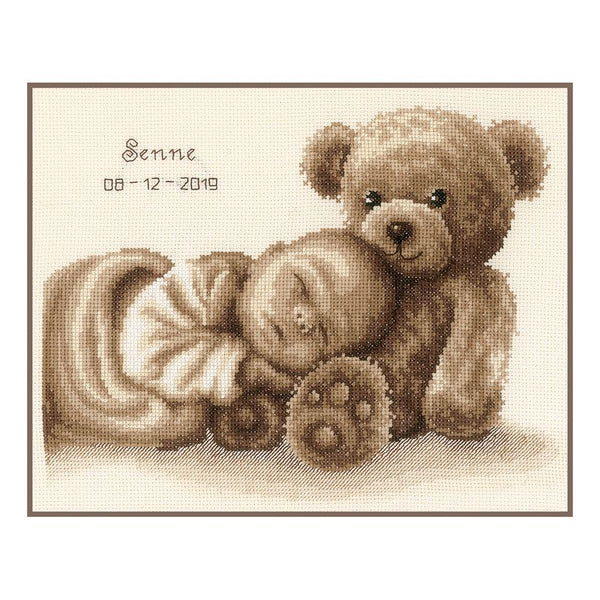 DIY Counted cross stitch kit Sweet dreams 28 x 22 cm / 11.2" x 8.8"