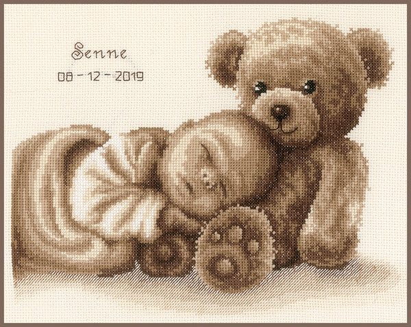 DIY Counted cross stitch kit Sweet dreams 28 x 22 cm / 11.2