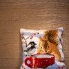 DIY Cross stitch cushion kit Squirrel and tit