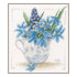 DIY Counted cross stitch kit Blue flowers