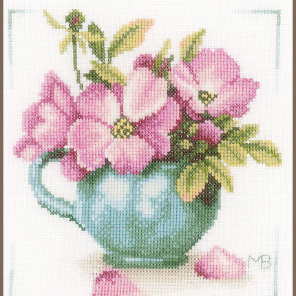 DIY Counted cross stitch kit Wild roses