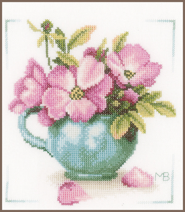 DIY Counted cross stitch kit Wild roses