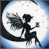 DIY Counted cross stitch kit Fairy on the moon