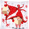 DIY Cross stitch cushion kit Christmas gnomes II