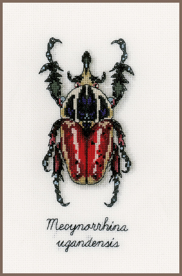 DIY Counted cross stitch kit LMV Red beetle 12 x 18 cm / 4.8