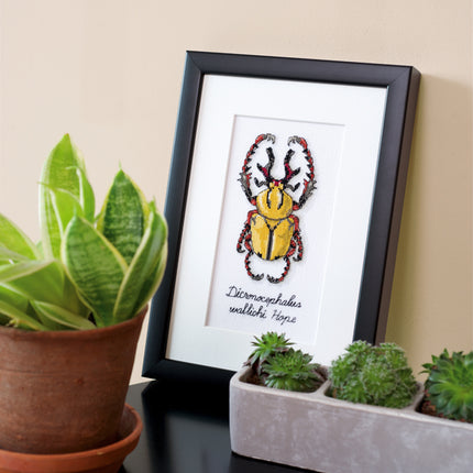 DIY Counted cross stitch kit LMV Golden beetle 10 x 19 cm / 4" x 7.6"
