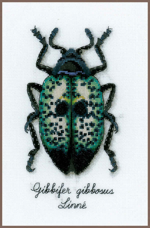 DIY Counted cross stitch kit LMV Blue beetle 12 x 20 cm / 4.8