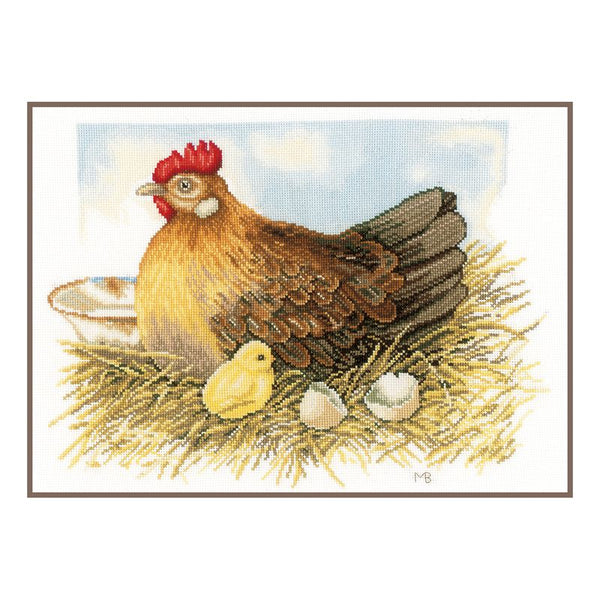 DIY Counted cross stitch kit Mother hen