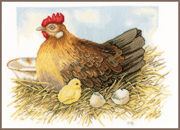 DIY Counted cross stitch kit Mother hen