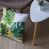DIY Cross stitch cushion kit Botanical leaves