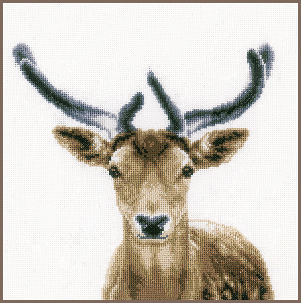 DIY Counted cross stitch kit Deer 20 x 20 cm / 8