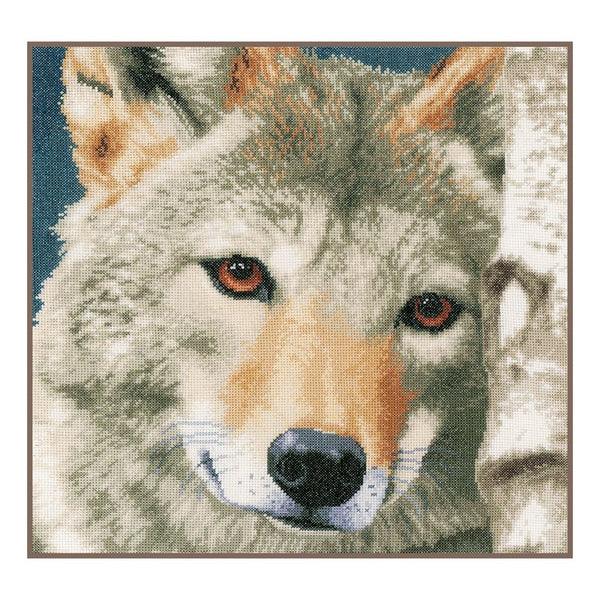 DIY Counted cross stitch kit Wolf