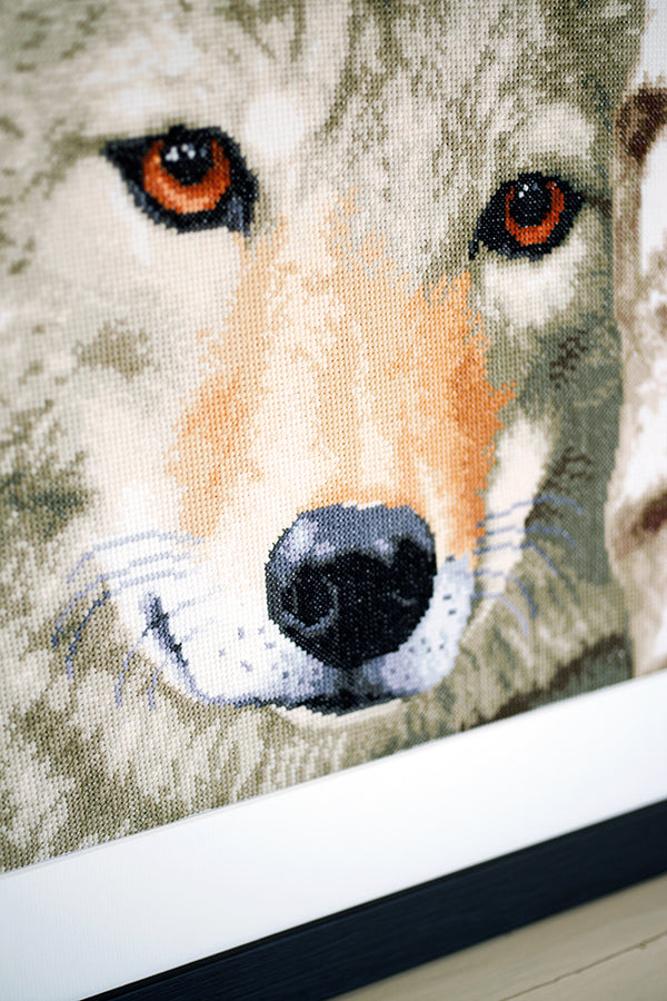 DIY Counted cross stitch kit Wolf