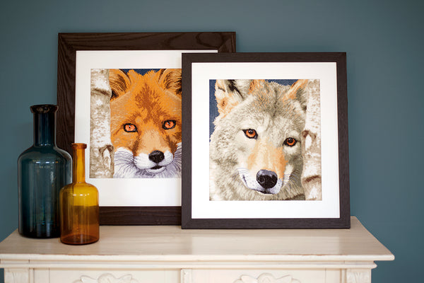 DIY Counted cross stitch kit Wolf