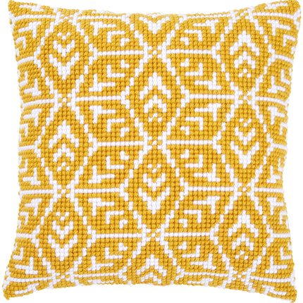 DIY Cross stitch cushion kit Geometric design