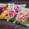 DIY Cross stitch cushion kit Peony