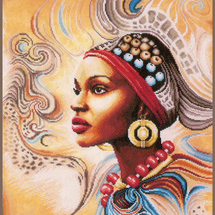 DIY Counted cross stitch kit Mother Africa