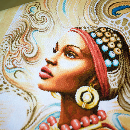 DIY Counted cross stitch kit Mother Africa