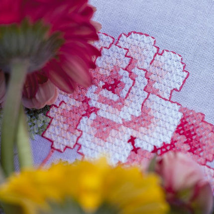 DIY Table Runner kit "Table runner kit Flowers & butterflies"