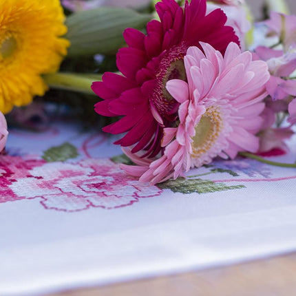 DIY Table Runner kit "Table runner kit Flowers & butterflies"