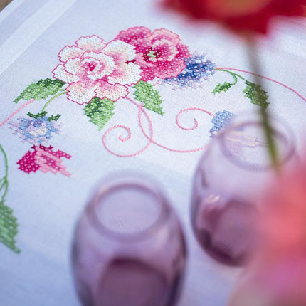 DIY Table Runner kit "Table runner kit Flowers & butterflies"