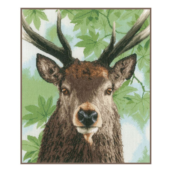 DIY Counted cross stitch kit Proud red deer