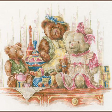 DIY Counted cross stitch kit Bears and toys