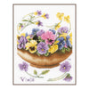 DIY Counted cross stitch kit Violets