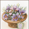 DIY Counted cross stitch kit Crocus flowers