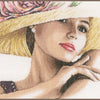 DIY Counted cross stitch kit Lady with hat