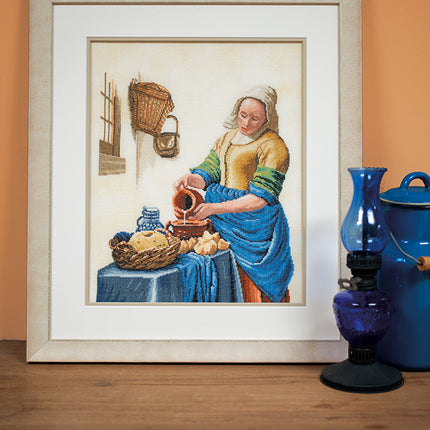DIY Counted cross stitch kit Milk lady