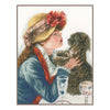 DIY Counted cross stitch kit Girl & dog