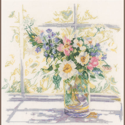 DIY Counted cross stitch kit Bouquet of flowers
