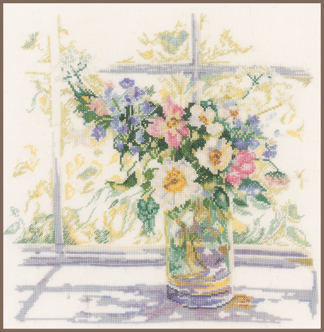 DIY Counted cross stitch kit Bouquet of flowers