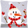 DIY Cross stitch cushion kit Snowman