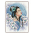 DIY Counted cross stitch kit Asian lady in blue