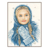 DIY Counted cross stitch kit Winter girl