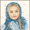 DIY Counted cross stitch kit Winter girl