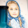 DIY Counted cross stitch kit Winter girl