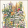 DIY Counted cross stitch kit Flower stairs