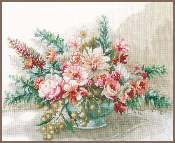 DIY Counted cross stitch kit Bouquet of flowers