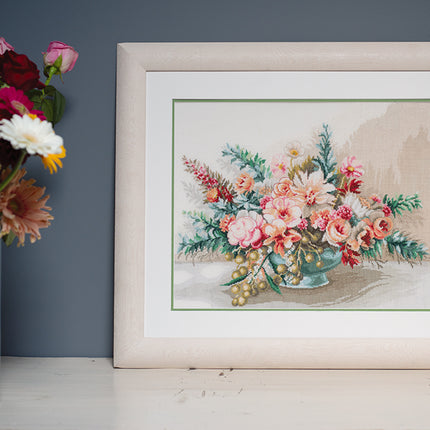 DIY Counted cross stitch kit Bouquet of flowers