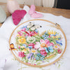 DIY Counted cross stitch kit A heart of flowers