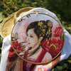 DIY Counted cross stitch kit Asian lady in pink