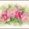 DIY Counted cross stitch kit Bouquet of peonies