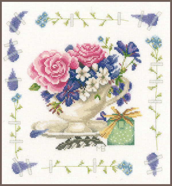 DIY Counted cross stitch kit Bouquet of roses