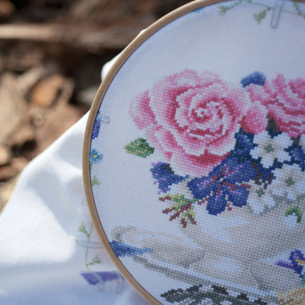 DIY Counted cross stitch kit Bouquet of roses
