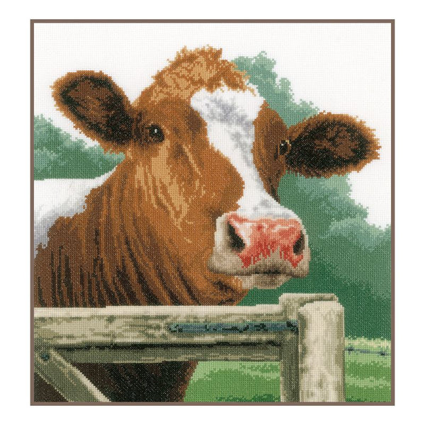 DIY Counted cross stitch kit Wondering cow